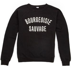 CLARE V GRAPHIC SWEATSHIRT SIZE XS